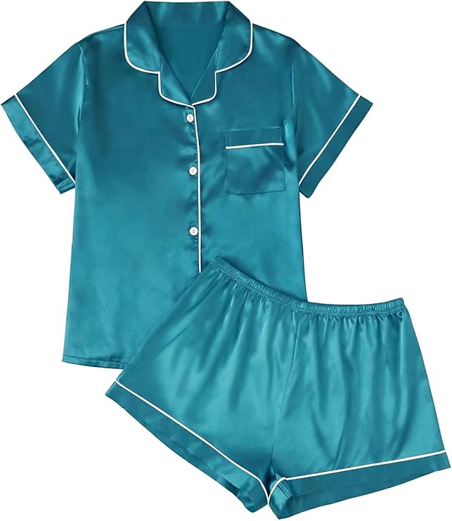 Women's Spring Summer Autumn Winter Breathable Quick-Dry Sleepwear Nightgown Knee Length Short-Sleeved Cartoon Pajamas 3XL 100%