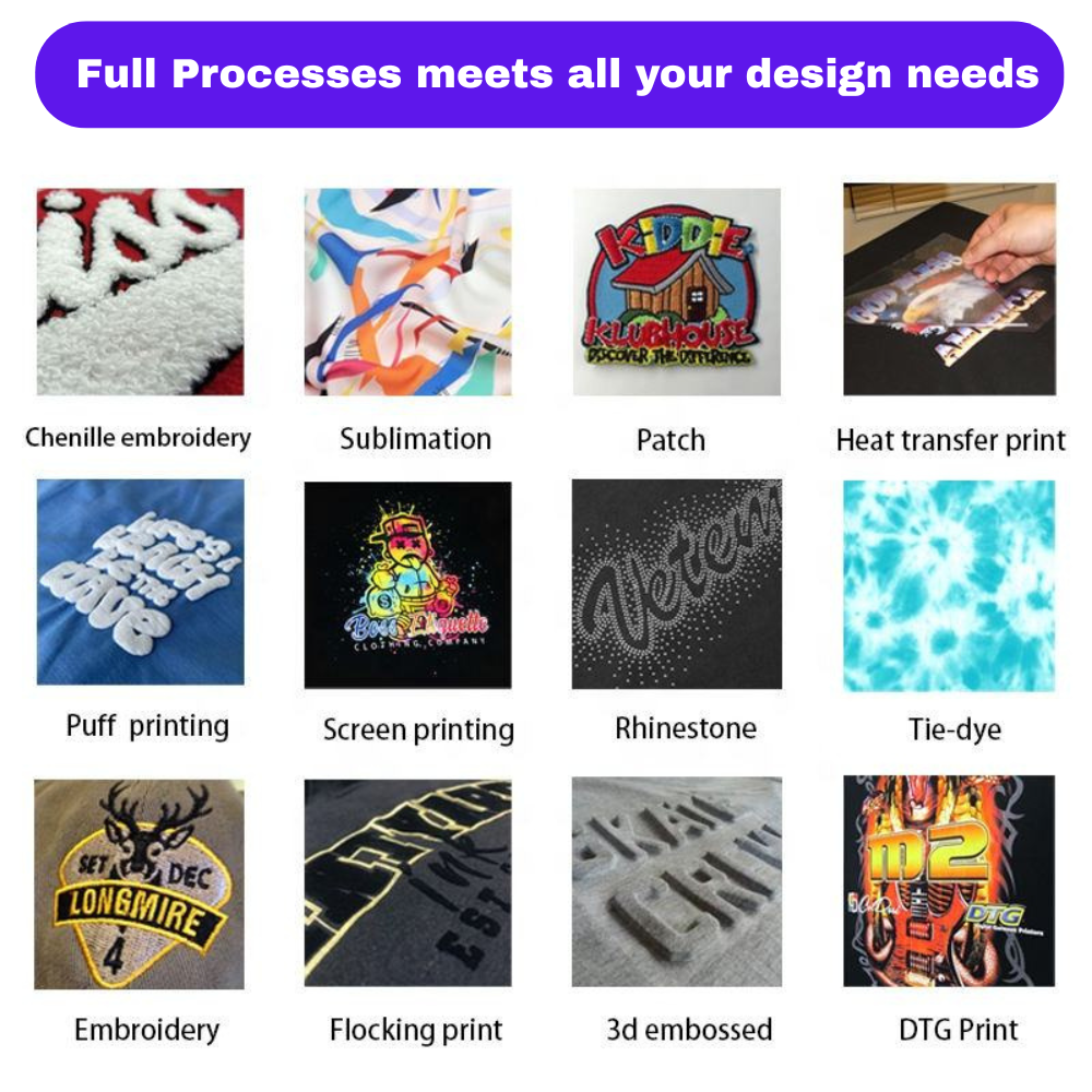 Manufacturer Clothing Custom Color Weight Material Cotton Logo T Shirt Print 3D Embossed Puff Embroidery Oversized Boxy T-shirt