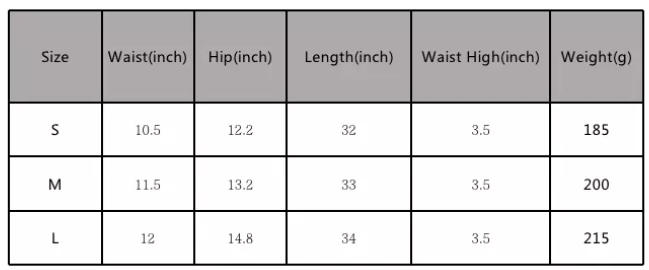 Size Chart 2