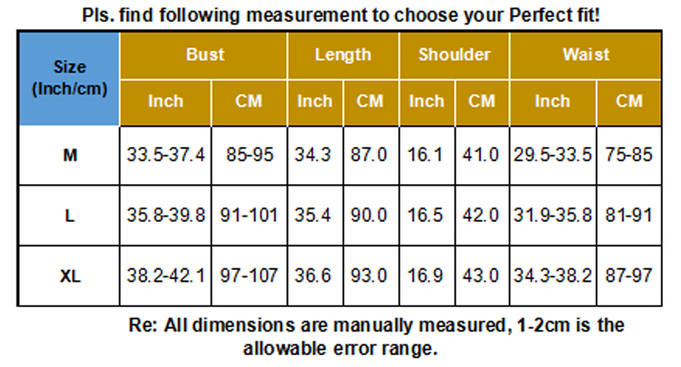 Size Chart Diagram