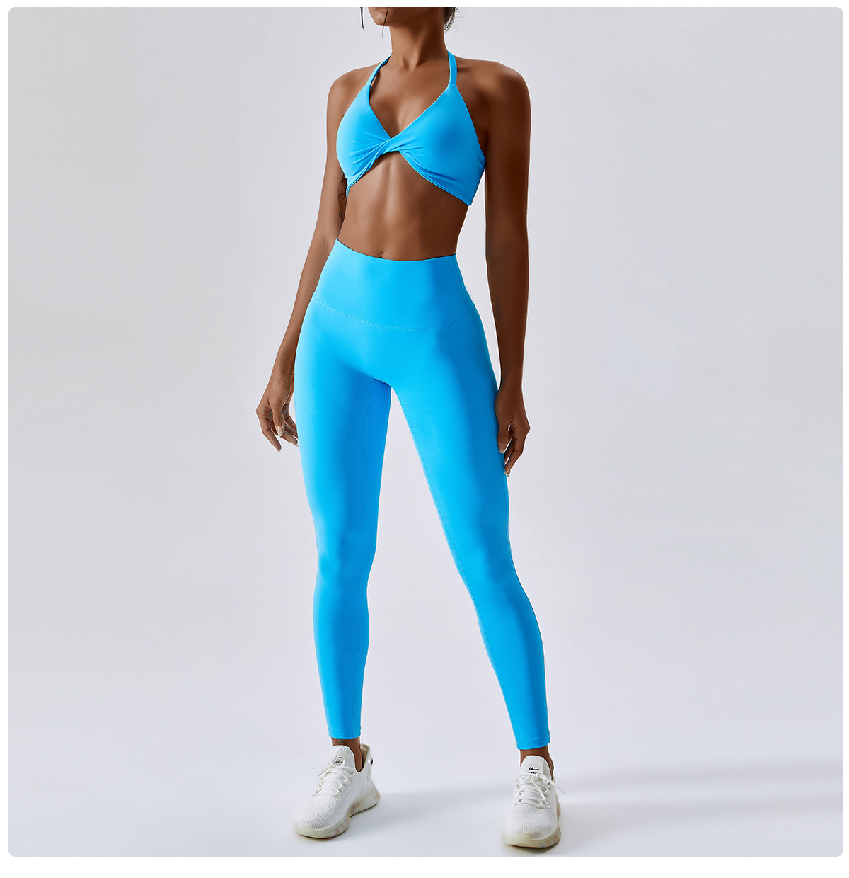 Wholesale Athletic Clothing Ladies Gym Fitness Sports Workout Yoga Clothes Suit Activewear Seamless Women Active Wear Yoga Set