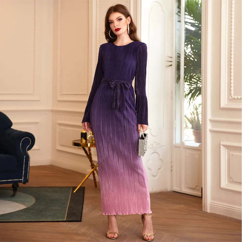 New Fashion Ladies Wholesale Maxi Dress Women Modest Clothing Dubai Abaya Modest Wear Muslim Islamic Clothing Long Sleeve Formal Dresses
