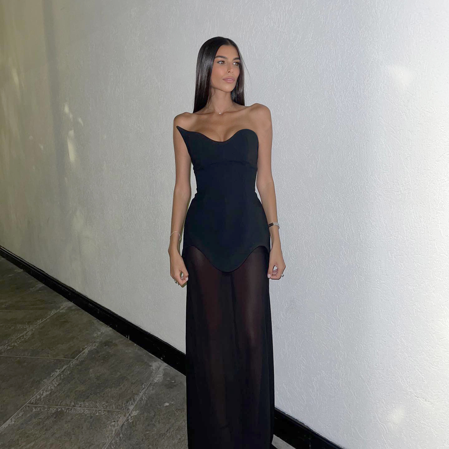 2025 Spring Women's Dresses Elegant Long Bandage Dress With High Stretch Evening Gown Party Dress for Women