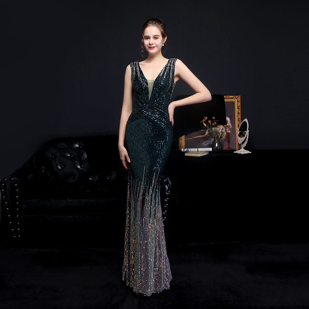 New Arrival Elegant Women's Formal Sleeveless Prom Custom Evening Dress Party Gowns Dress