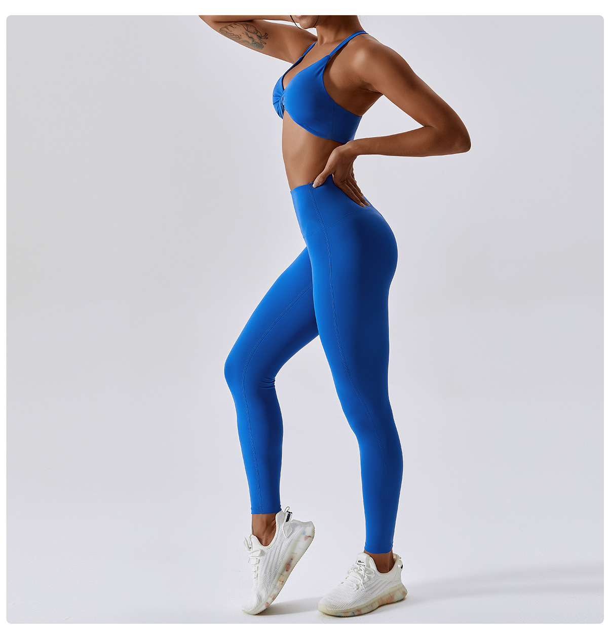 Wholesale Athletic Clothing Ladies Gym Fitness Sports Workout Yoga Clothes Suit Activewear Seamless Women Active Wear Yoga Set