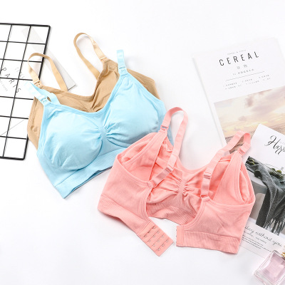 Manufacturer Elastic Supportive Maternity Underwear Pregnant Breastfeeding Nursing Bra