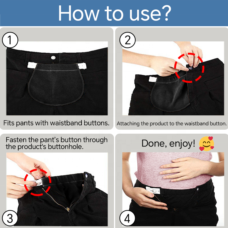 Wholesale Pregnancy Pants Clothing Accessories the Button Waist Extender Button Extender for Jeans Waistband Extender
