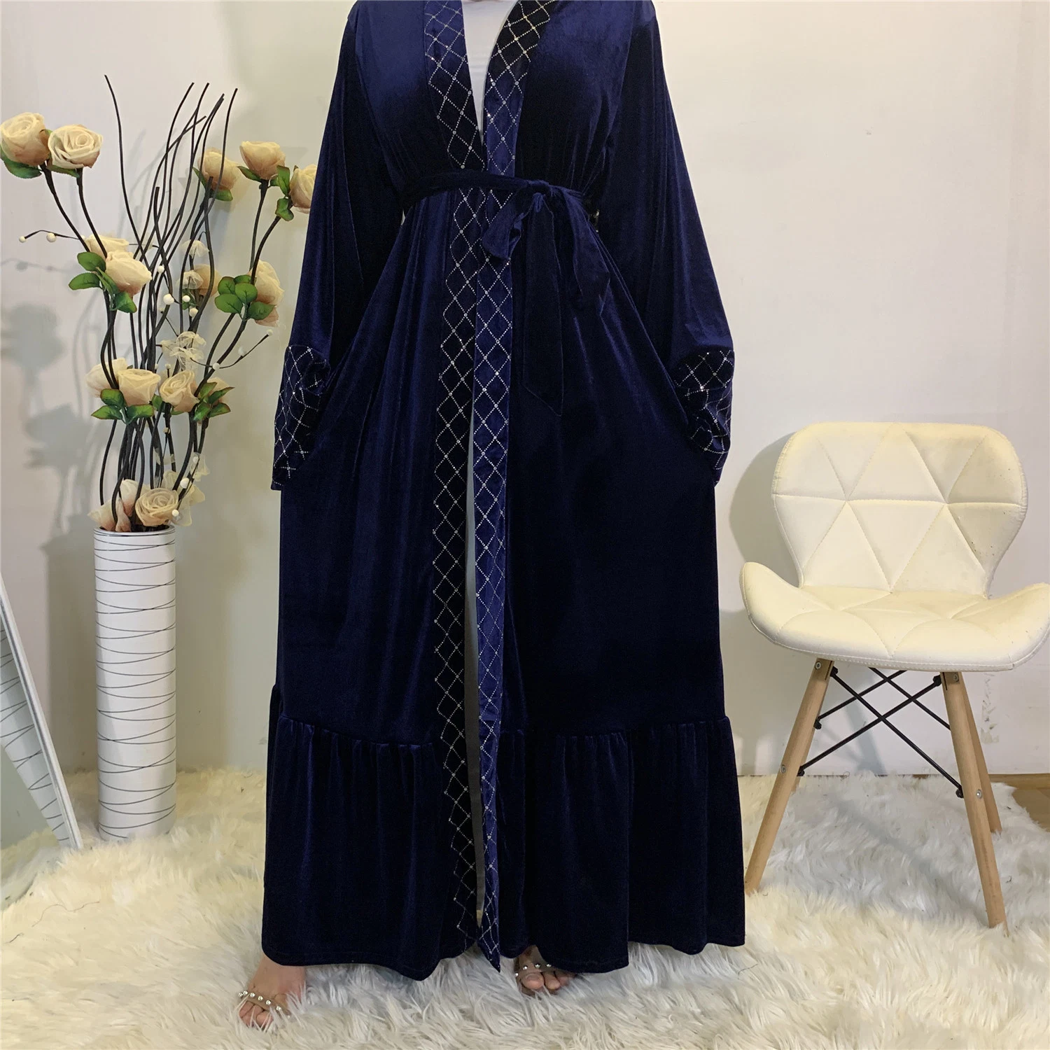 New Fashion Dubai Abaya Factory Price Wholesale Muslim Islamic Clothing Women Modest Wear Ladies Beautiful Kimono Hijab Dress
