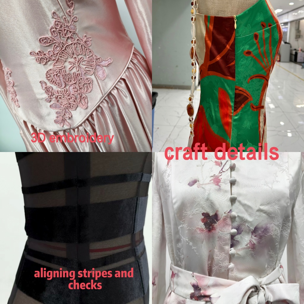 High-quality Custom OEM Strapless Sweet Casual Women's Floor-Length Chiffon Dress Small Batch Spandex European-style Dress