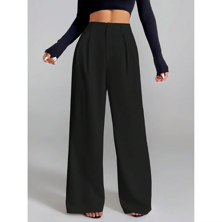 Casual Wide Leg Pants Detail