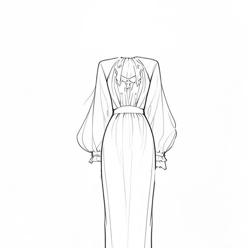 High-quality Custom OEM Strapless Sweet Casual Women's Floor-Length Chiffon Dress Small Batch Spandex European-style Dress