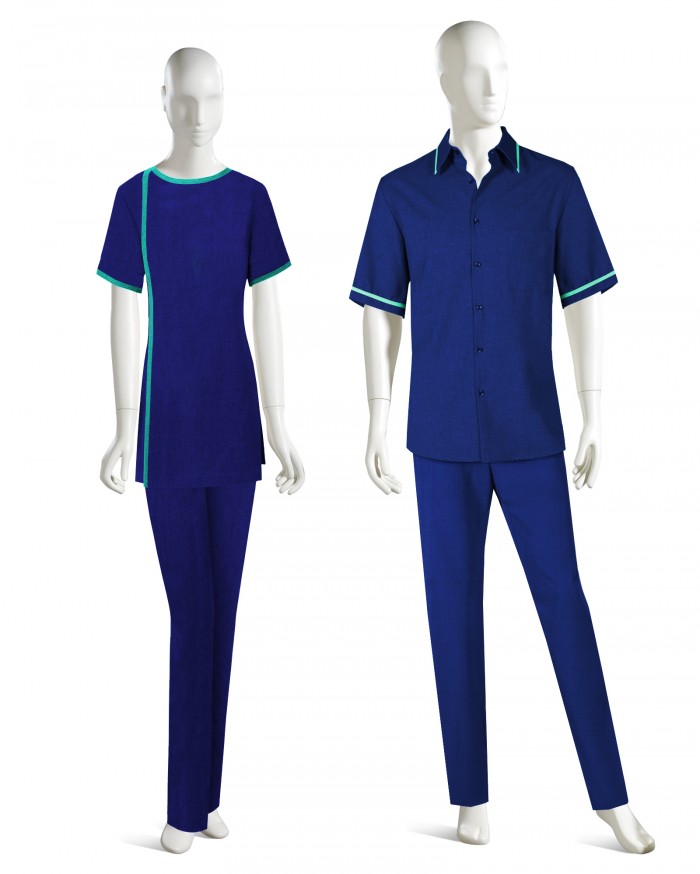Hotel Resort Chef Uniforms for Men Women Poly/Cotton OEM Customizable Sublimation Printed Spa Office Adults Custom Size