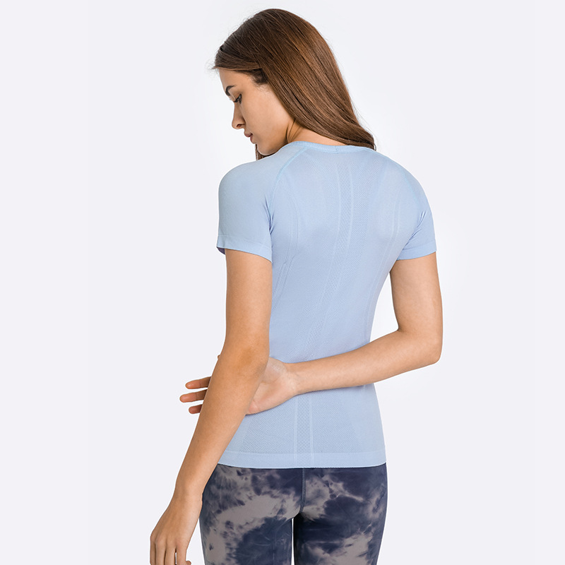 Wholesale High Quality Fitness T-shirt Custom Women's Activewear Sports Top Short Sleeve Yoga TopHot Sale Products