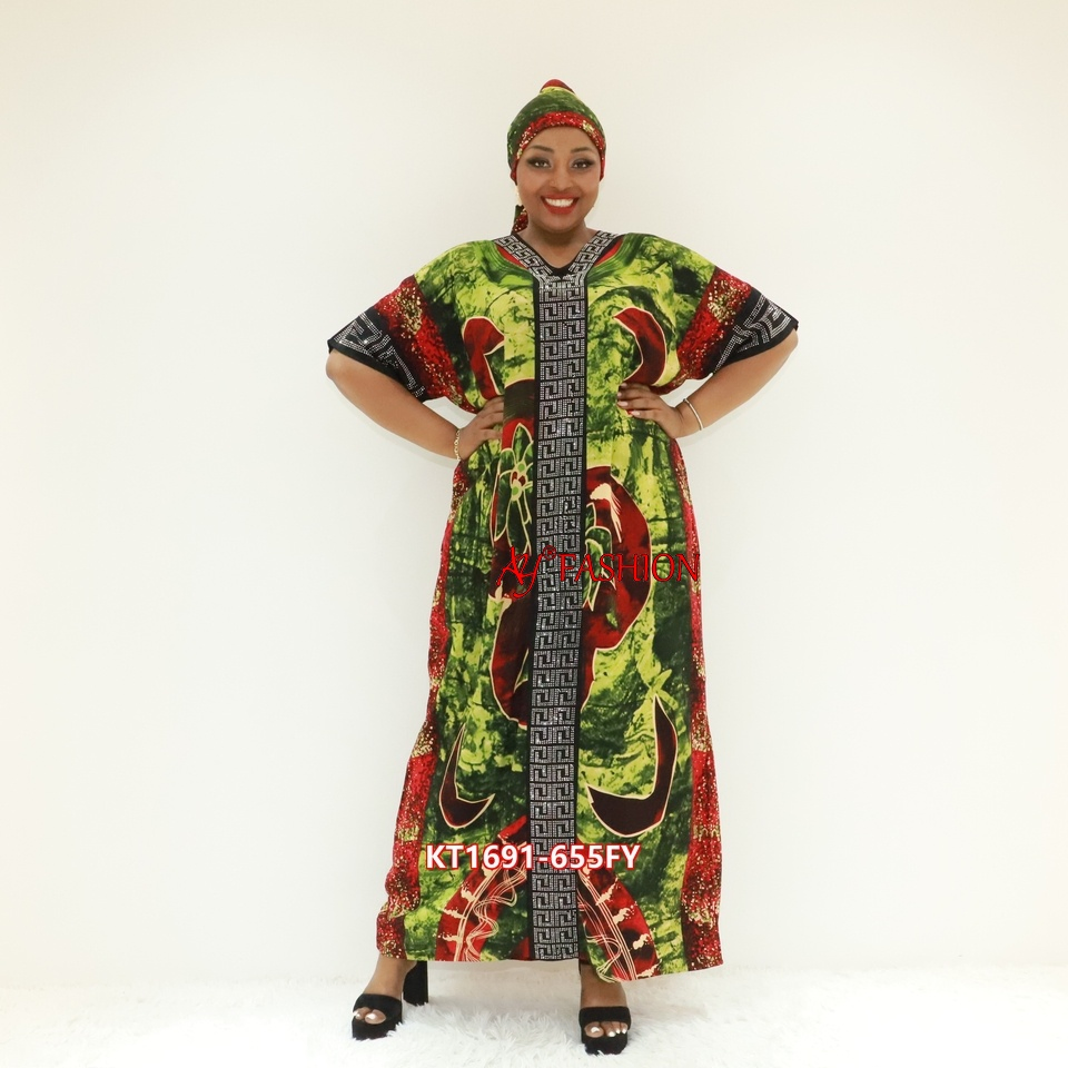 Woman Ethnic Wear Modest Wear Ay Fashion Kt1691-655fy Ghana Clothing Dashiki Dress