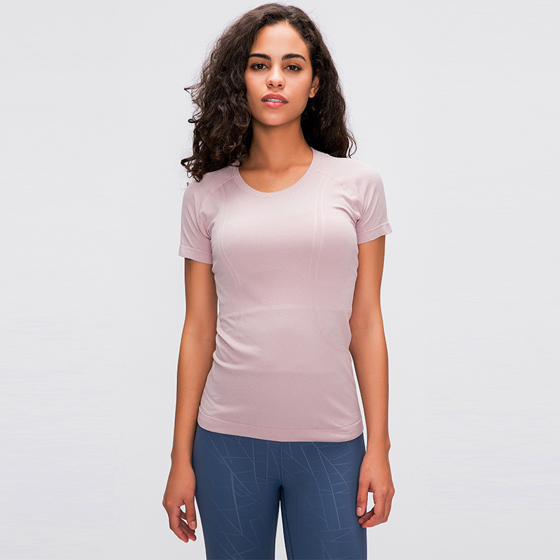 Wholesale High Quality Fitness T-shirt Custom Women's Activewear Sports Top Short Sleeve Yoga TopHot Sale Products