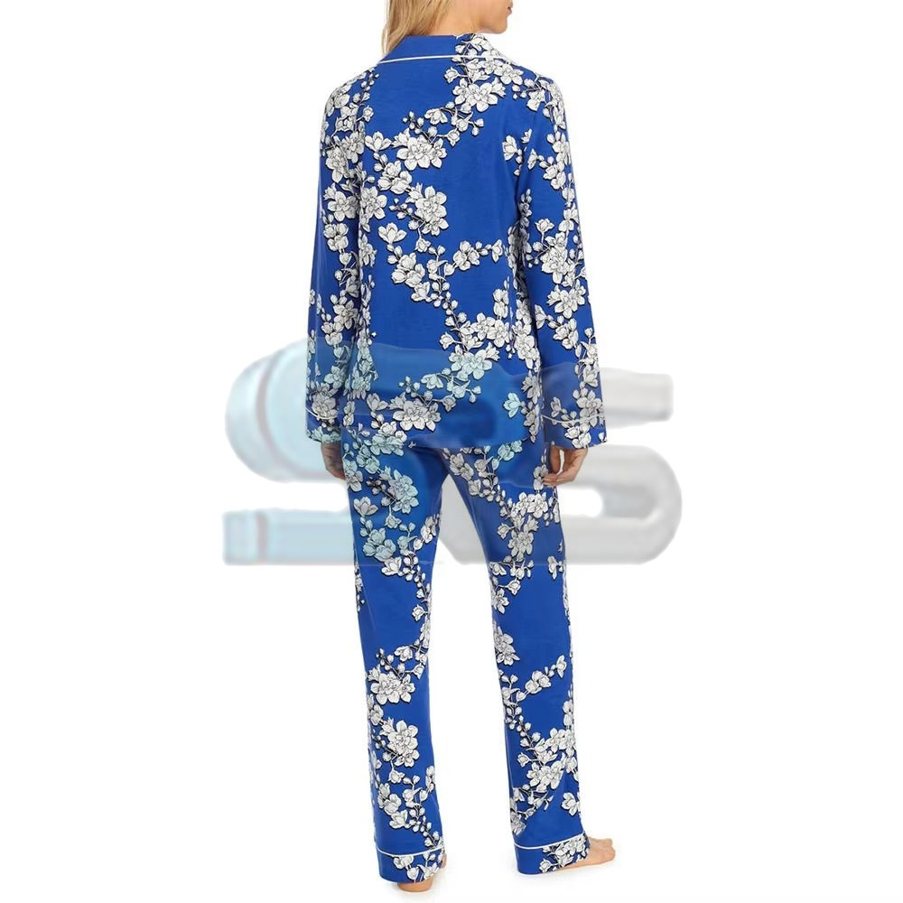Custom Women Sleeping Suit Short Sleeve Modal Lightweight Lounge Wear 2 Piece Nightwear Sleep Sets Wholesale High Quality