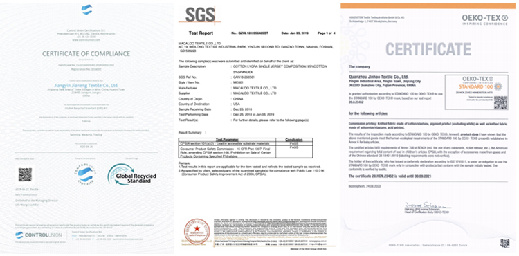 Certifications