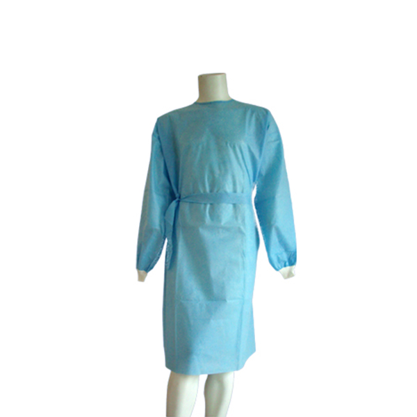 Blue CPE Gown Disposable CPE Isolation Gowns PE Gown Ttumb up Hospital Clothes Level 3