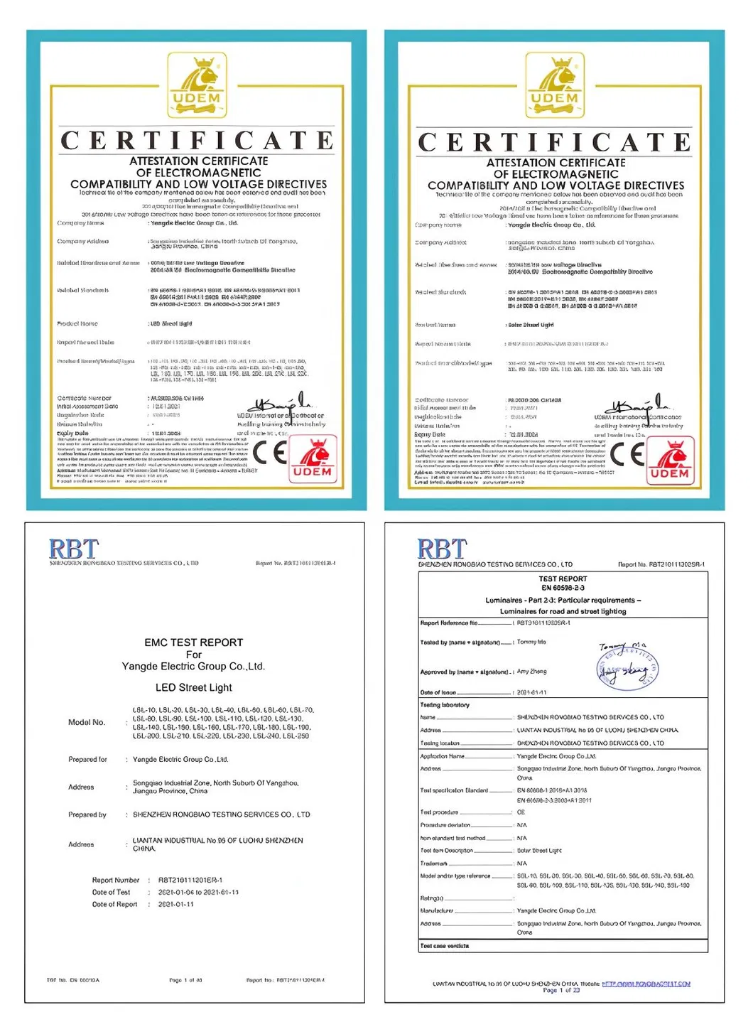 Certificates
