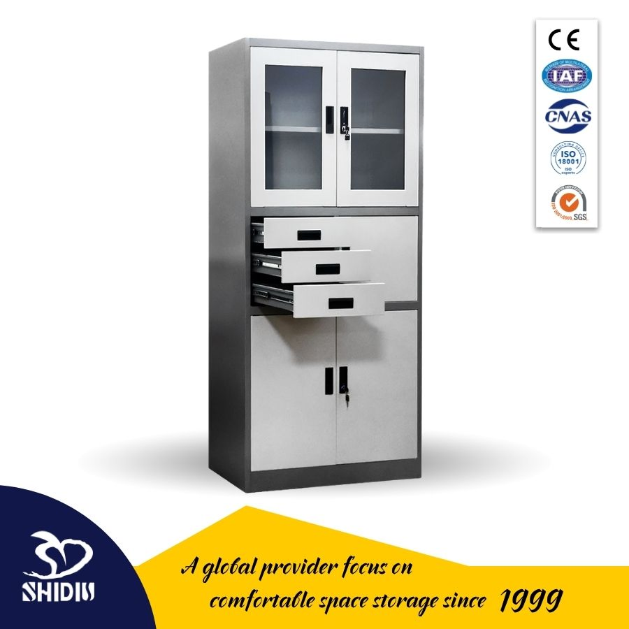 Pre-Assembled Office Metal Filing Cabinet Steel Storage Cabinet Furniture Manufacturer File Storage Systems