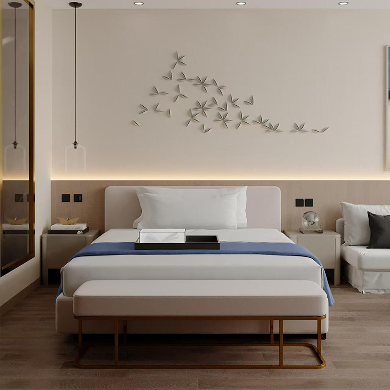 High Quality Solutions Custom Design Solid Wood Manufacturing Hotel Bedroom Furniture