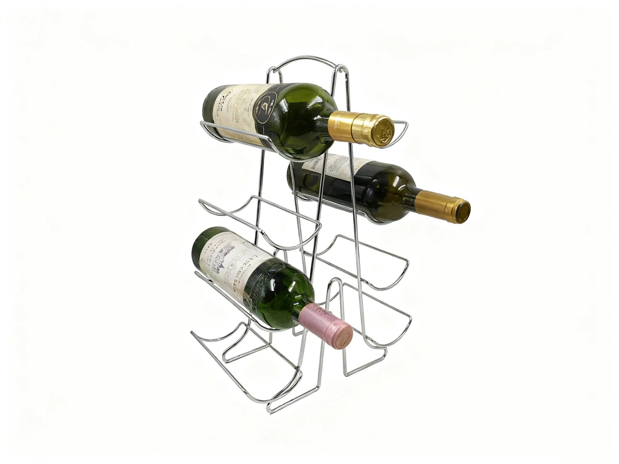 Wine Storage Solution for Kitchen &amp; Bar, Iron Wine Bottle Storage Displa
