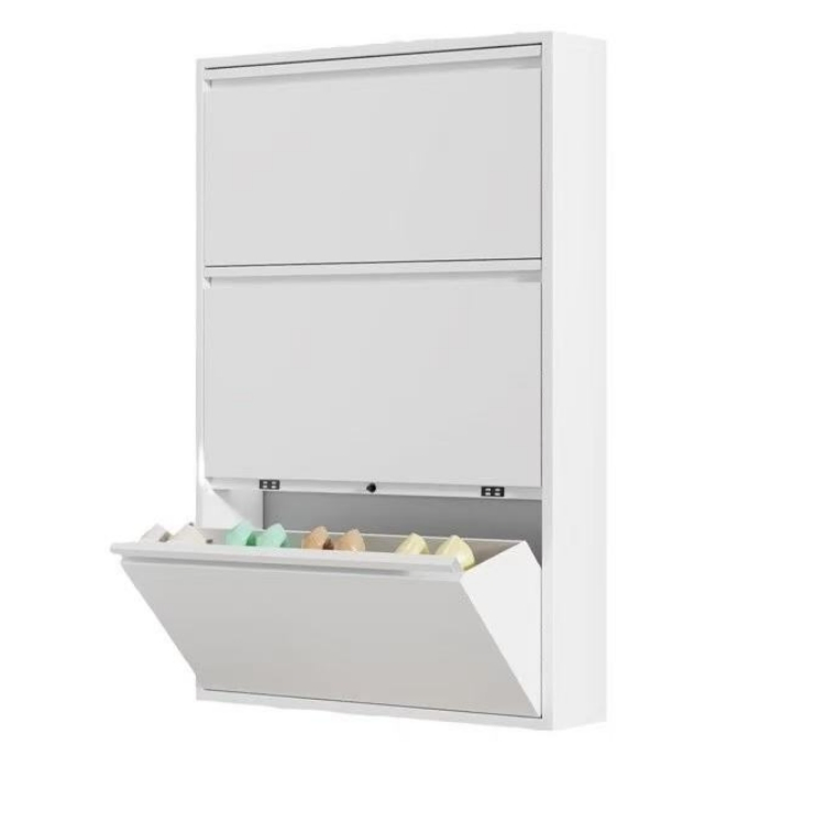 Modern White Metal Shoe Storage Solution for Stylish Homes