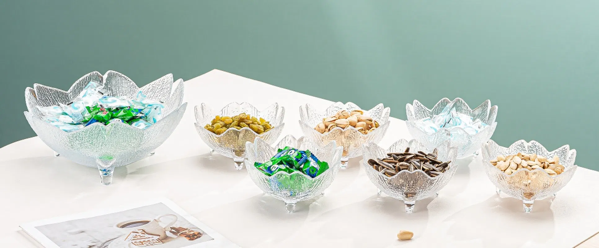 Safe New Style Frosted Glass Tableware for Pudding