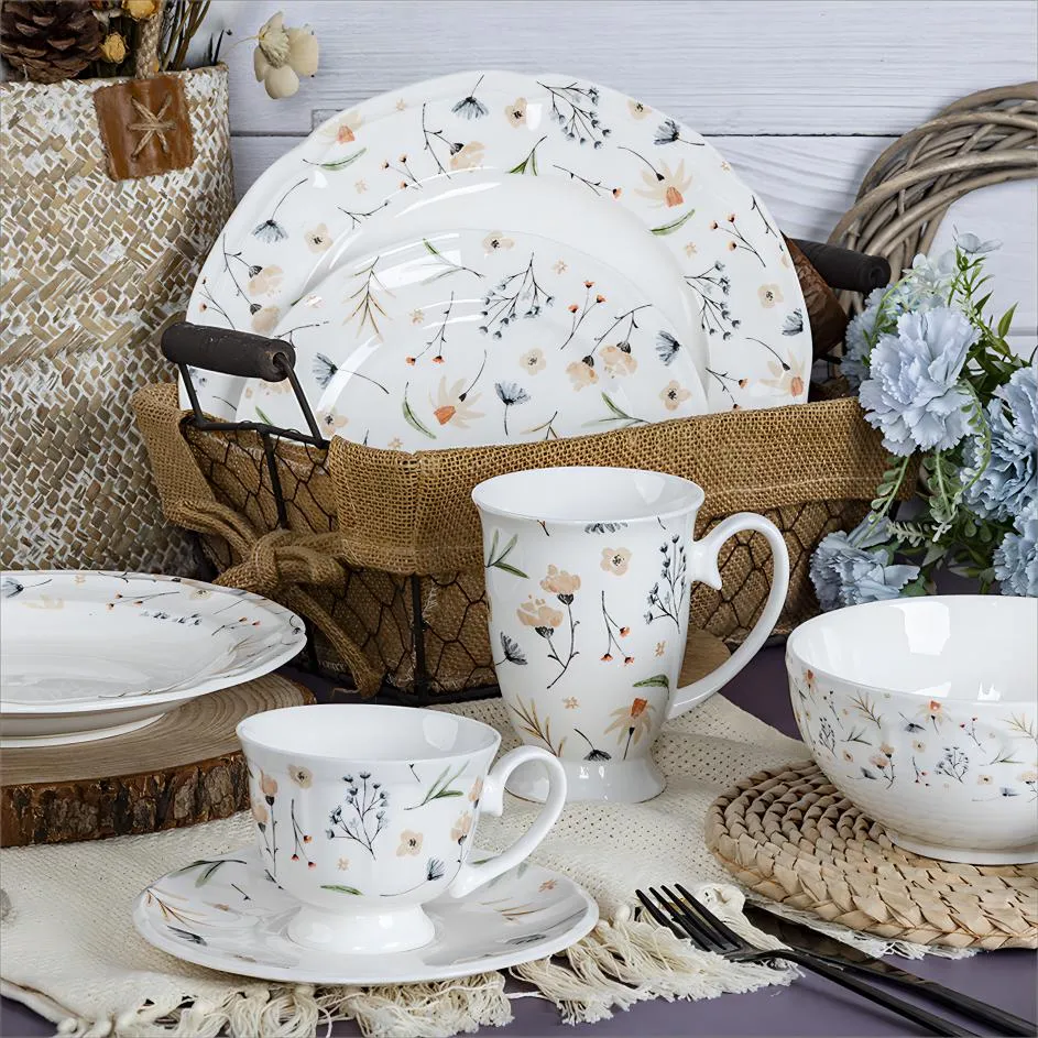 Luxury Floral Dinnerware Set