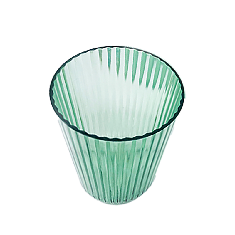 Elegant Green Tinted Glass Tableware for Weddings and Gatherings