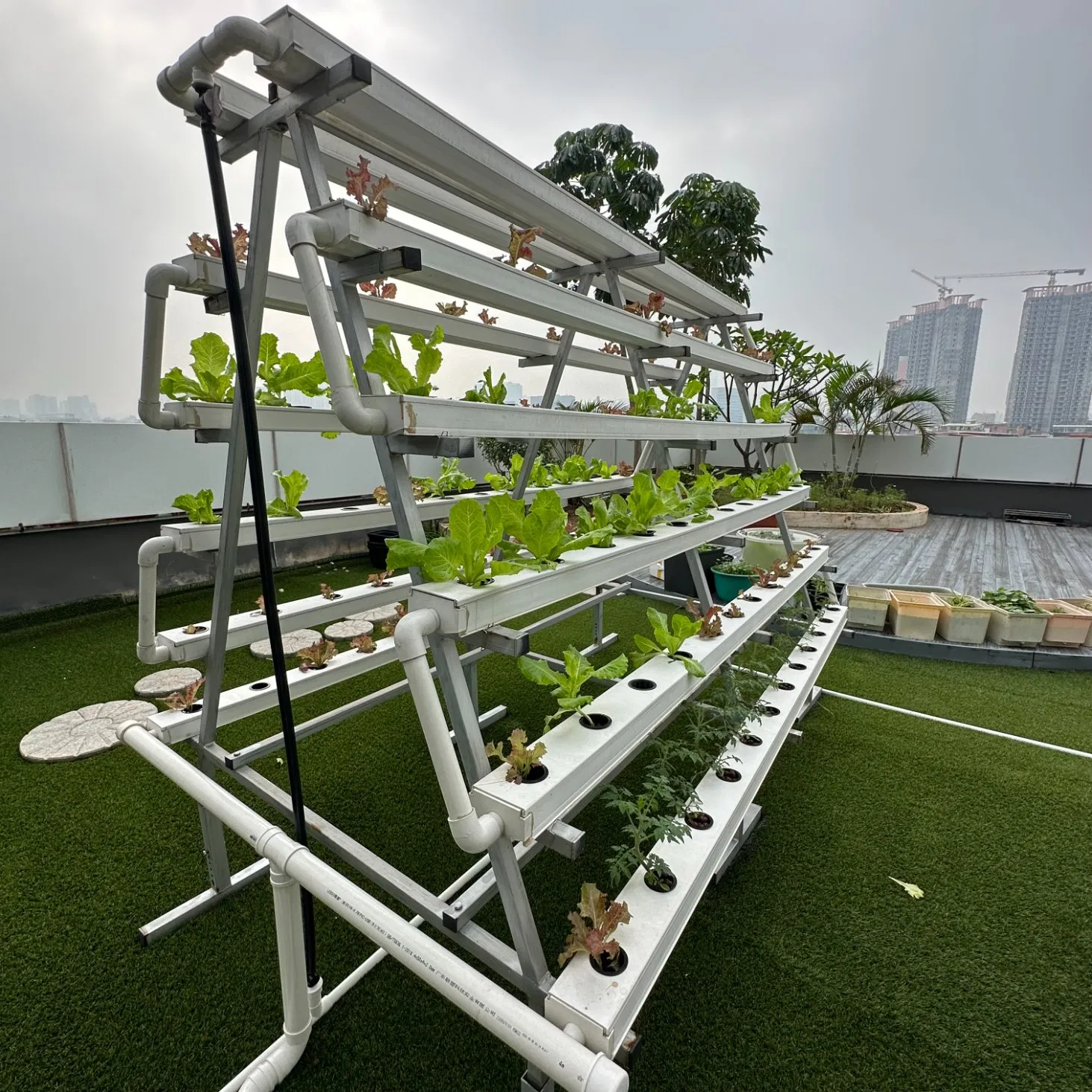 Rolling Glide Rack Nft Vertical Hydroponics System Hydroponics Shelves System