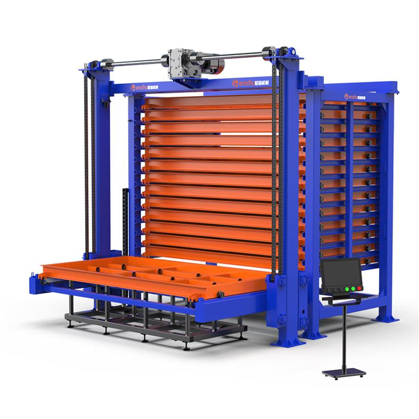 Automatic Storage Shelf System for Steel Panels - Smart Warehouse Rack Solution for Efficient Panel Handling &amp; Space Saving