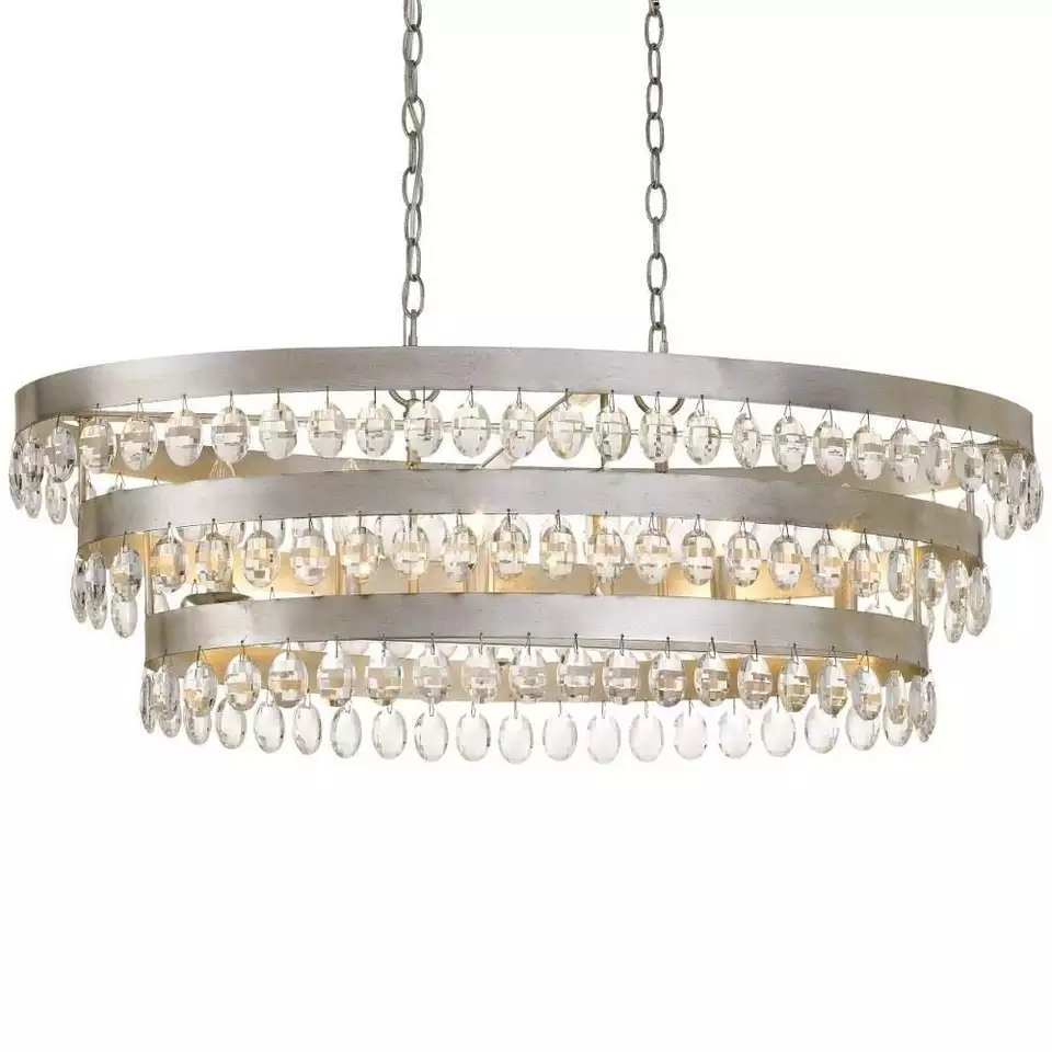 Modern Crystal Chandelier Lighting LED Lamp Living Room Bedroom Decor Chandeliers Kitchen Island Indoor Pendant Lighting Fixture