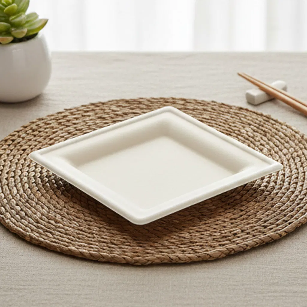 Green Choice Disposable Sugarcane Dishes, Bagasse Material, 28g