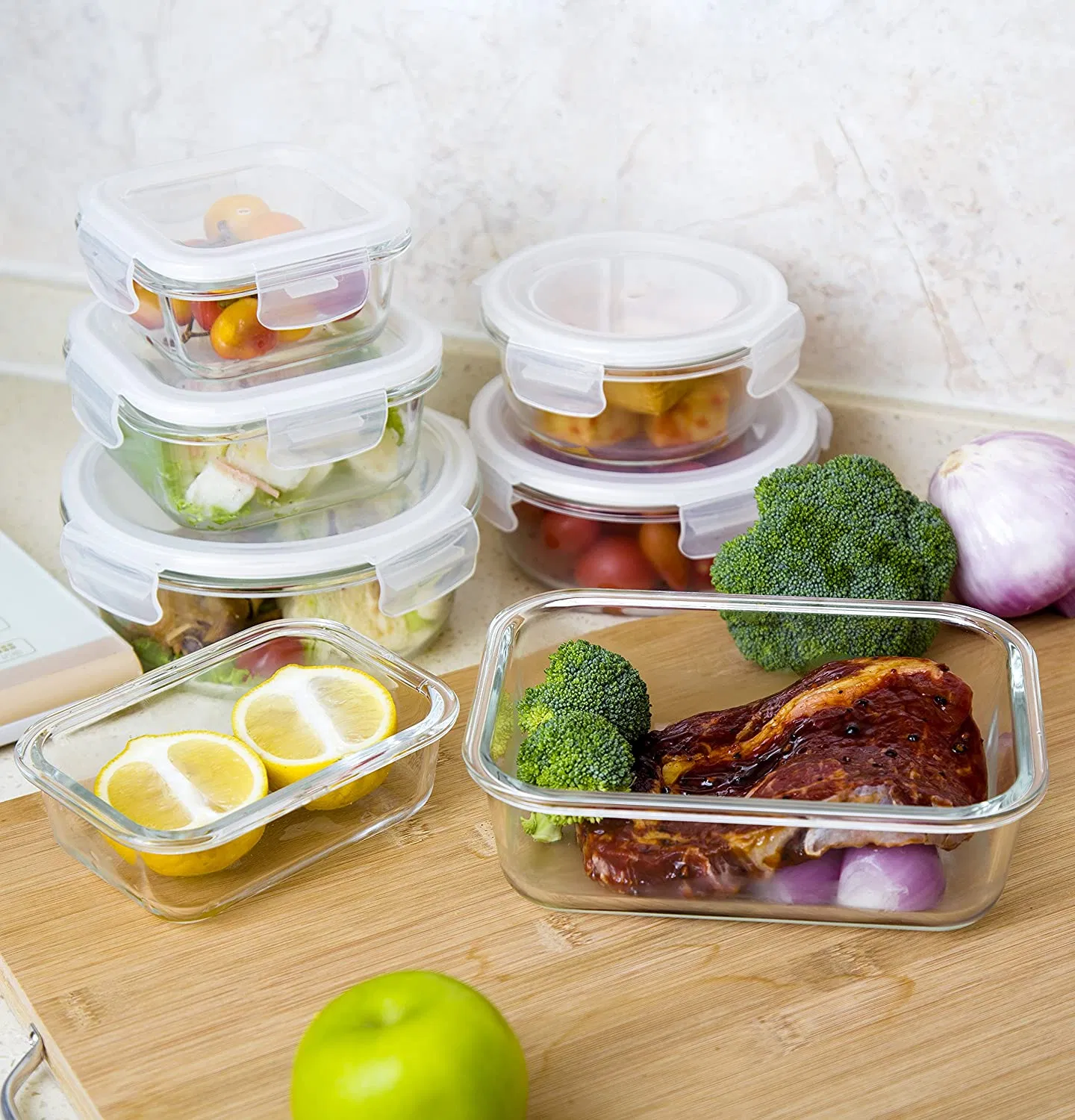 Promotion Glass Salad Bowls Tableware