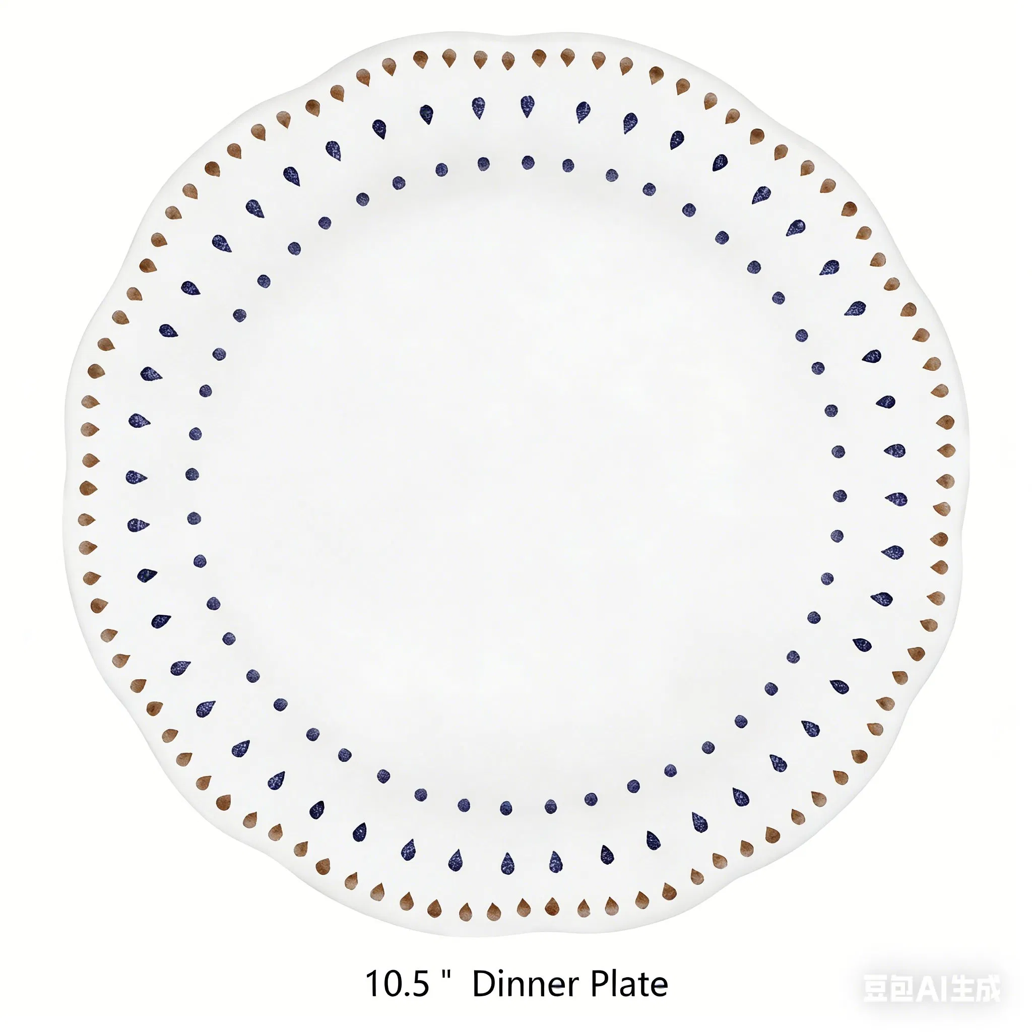 Middle East Style Ceramic Dinner Plate Set Side Plate Bowl Tableware