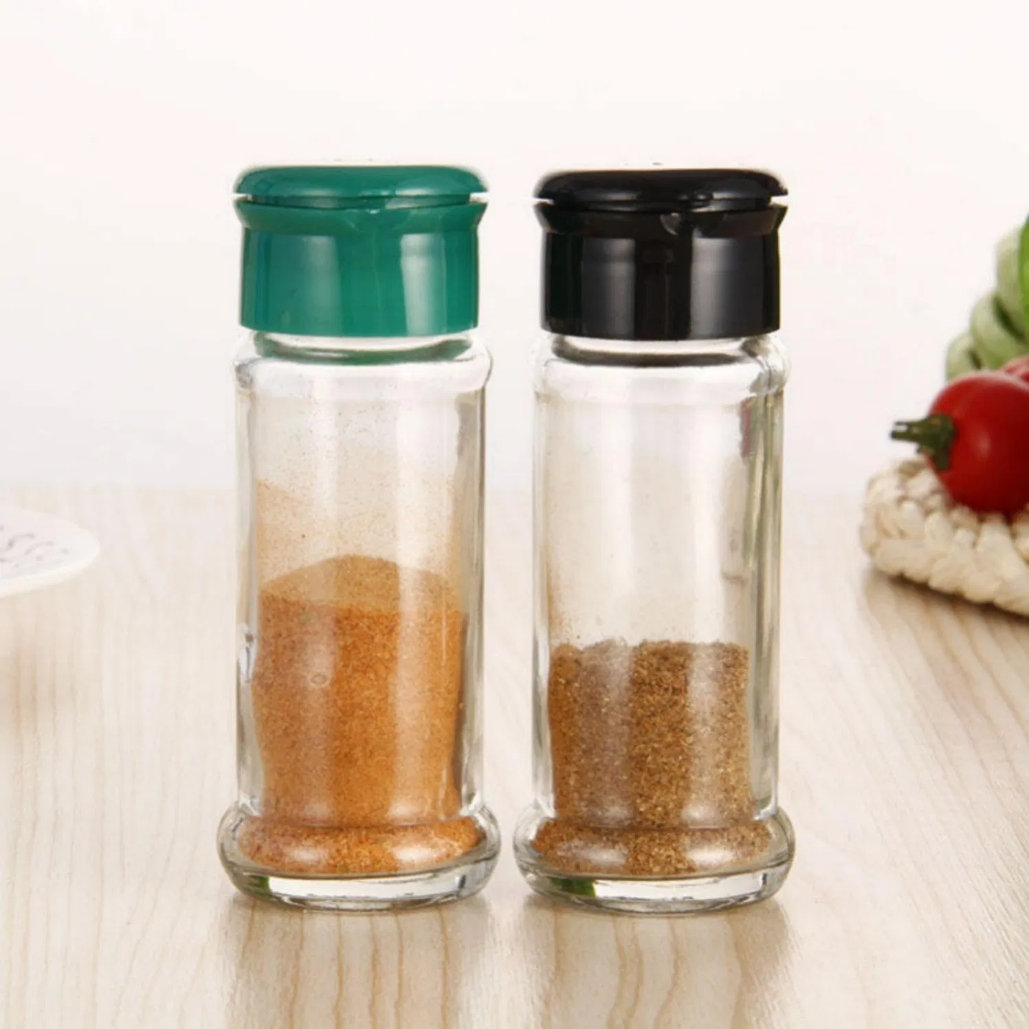 Round Spice Storage Solutions with Uniform Dimensions Create Satisfyingly Organized Pantries and Kitchen Cabinets