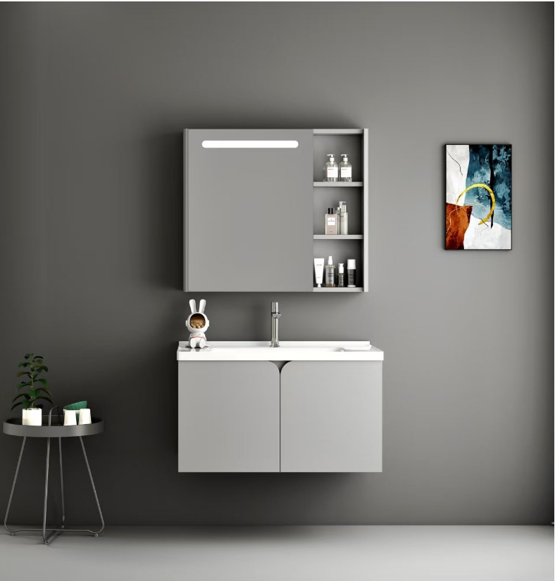 Fashionable PVC Paint-Free Bathroom Cabinet, Achieving Efficient Storage