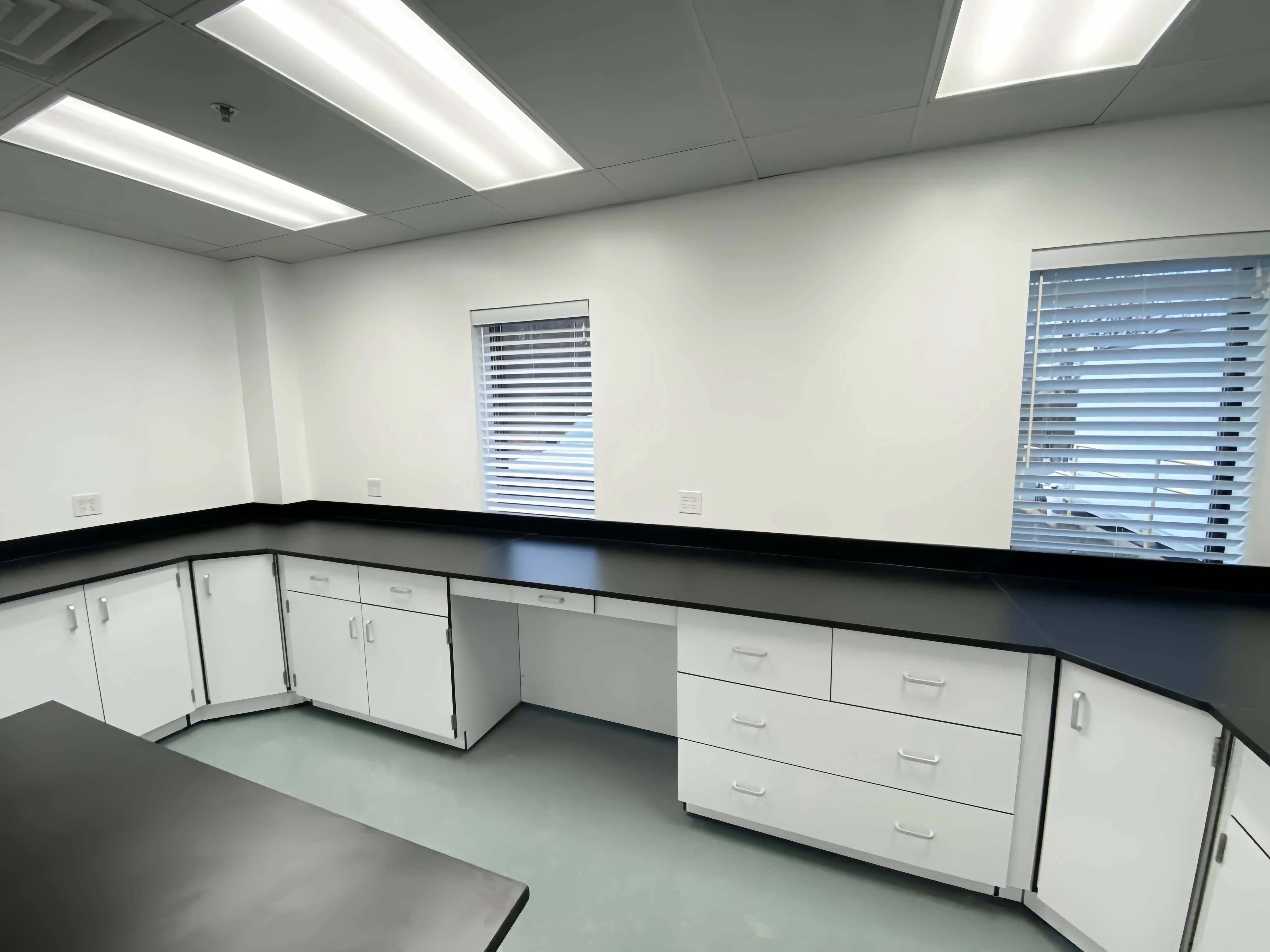 Customized Laboratory Work Benches Modern School Laboratory Furniture Steel Cosmetics Manufacturing Mineral Laboratory