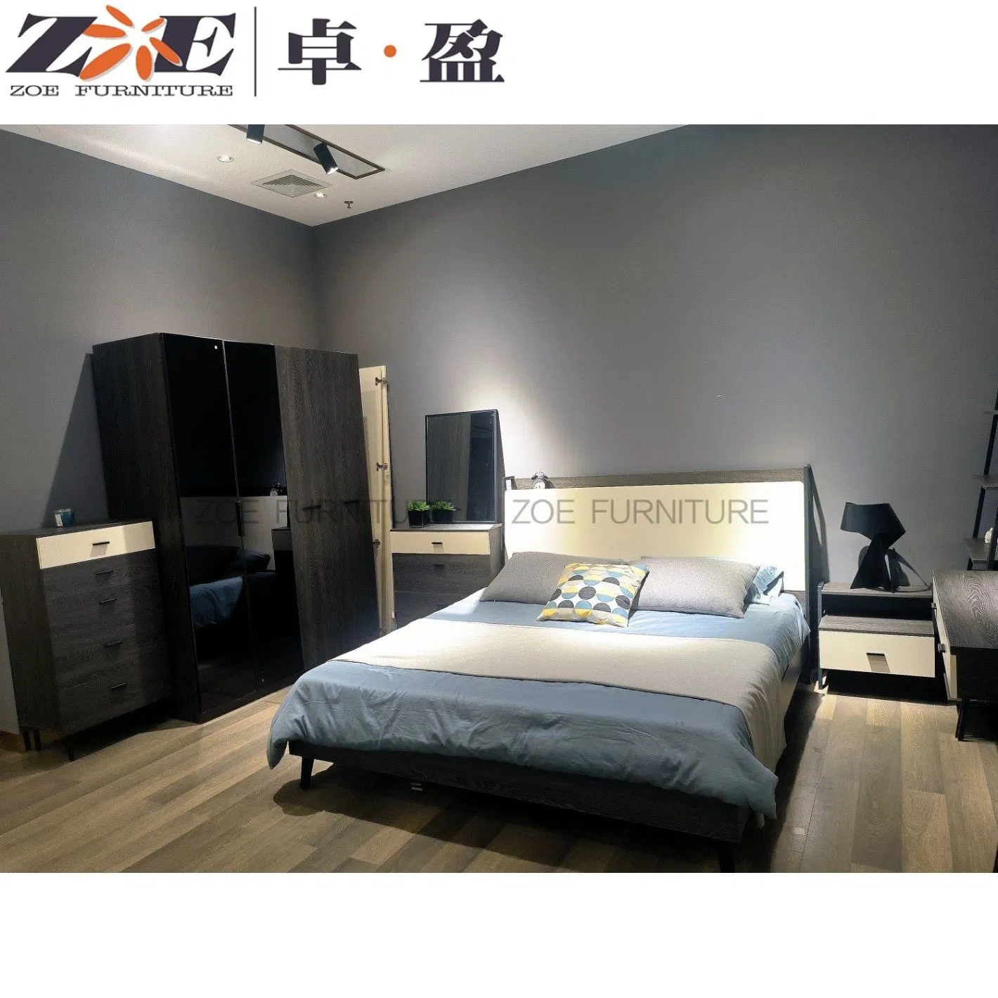 High Quality Solutions Custom Design and Solid Wood Manufacturing Home Bedroom Furniture