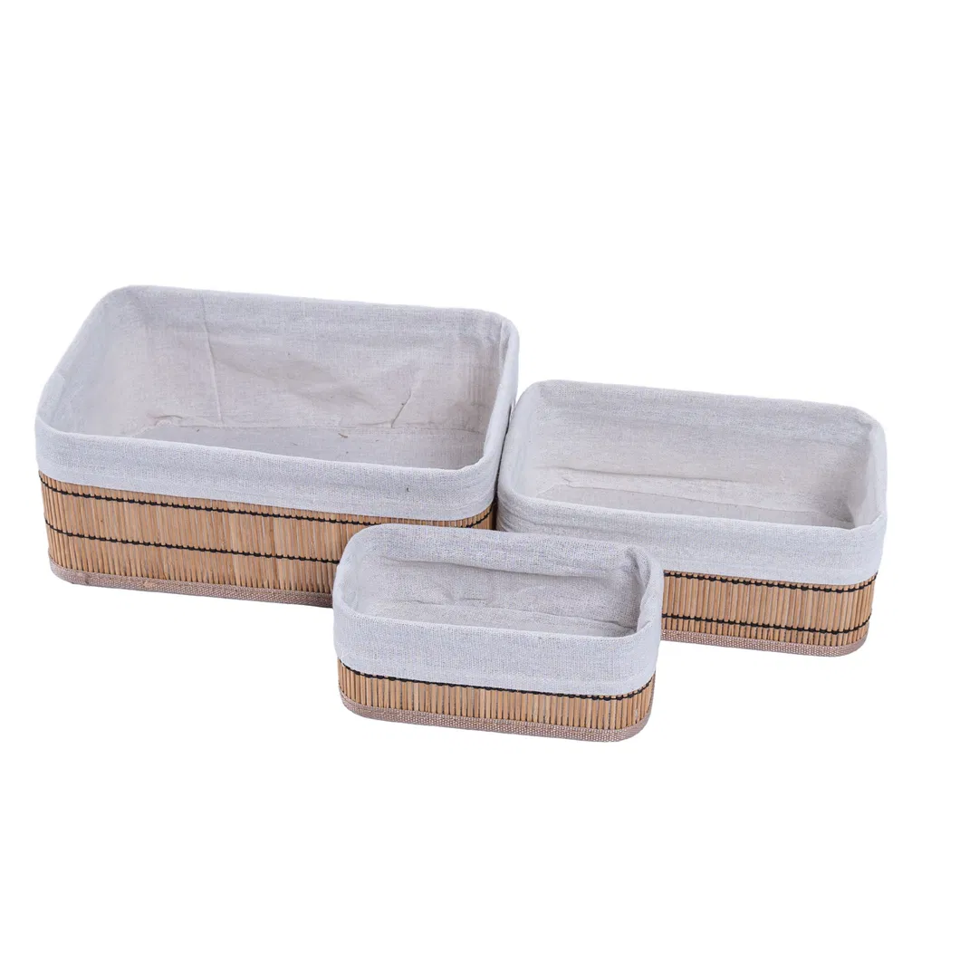 Bamboo Storage Basket View 3