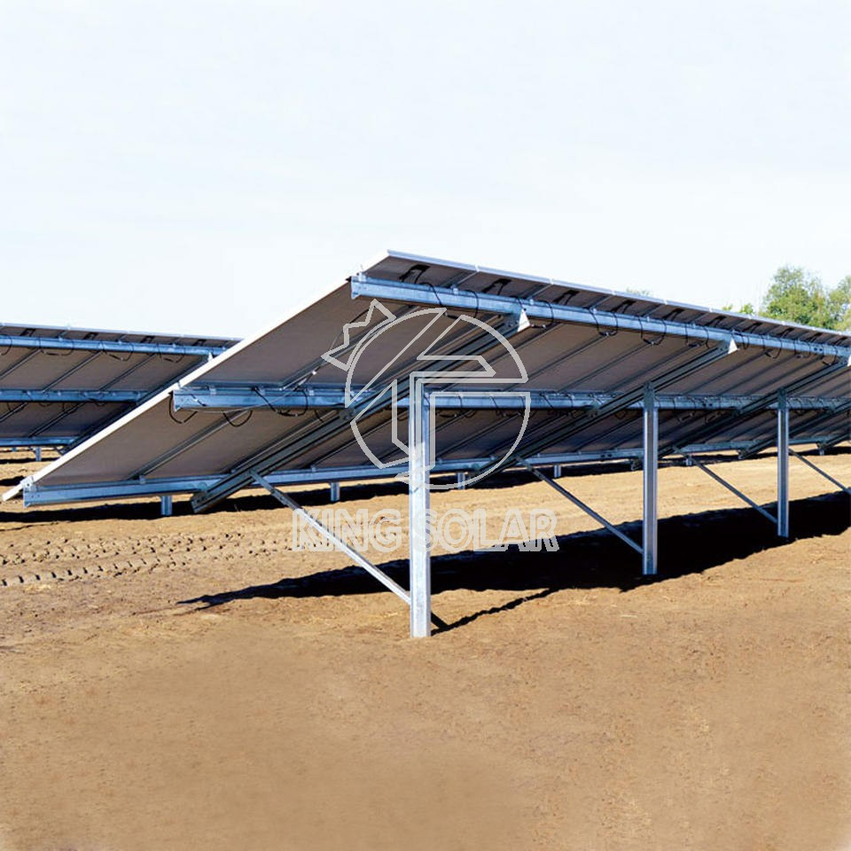Modular Steel Solar Panel Ground Mounting Rack System
