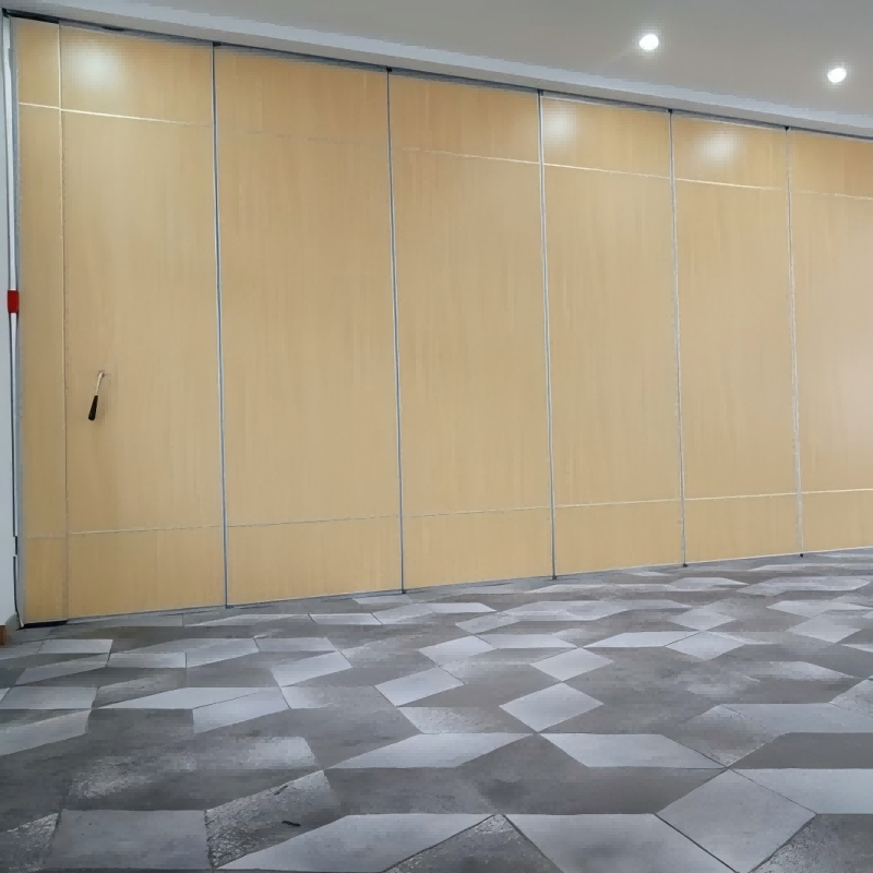 Collapsible Interior Architectural Room Divider Sliding Wall Panel System for Commercial Building Space Plan