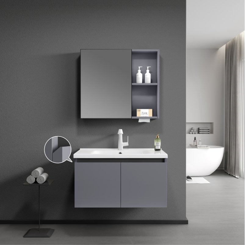 Fashionable PVC Paint-Free Bathroom Cabinet, Achieving Efficient Storage