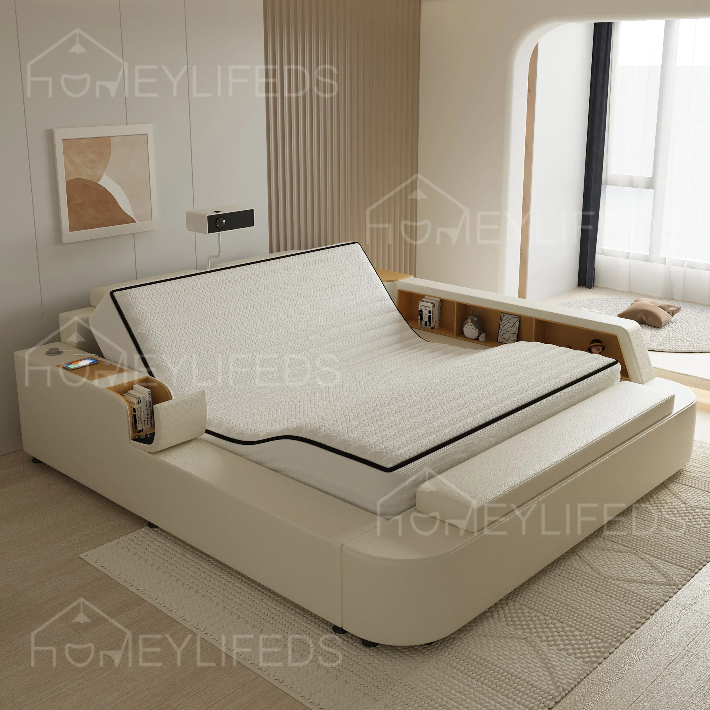 Functional Bed Lifting and Storage Solution for Modern Bedrooms