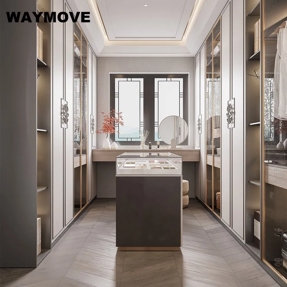 Waymove Modern DIY Walk-in Closet Pole System for Bedroom Wardrobe