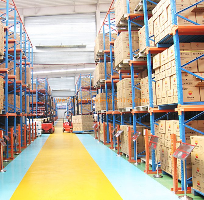High Density Drive in Through Storage Pallet Racking System for Industrial Warehouse