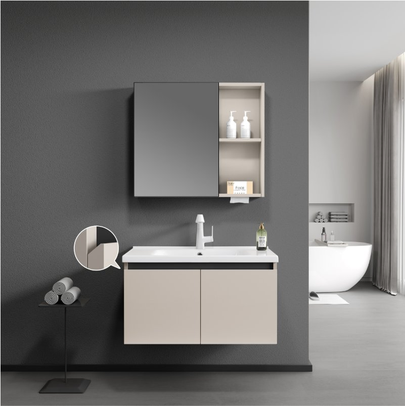 Fashionable PVC Paint-Free Bathroom Cabinet, Achieving Efficient Storage