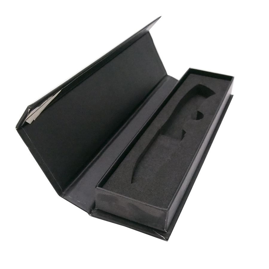 Luxury Custom Logo Eco-Friendly Black Paper Box Recycled Kitchen Knife Cookware Embossing Matt Lamination Recycled Materials