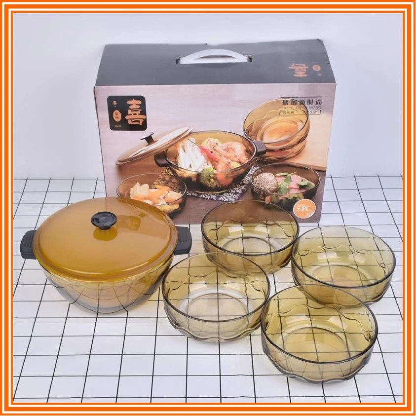 Kitchen Glass Container Cook Glass Hollowware Pot Tableware